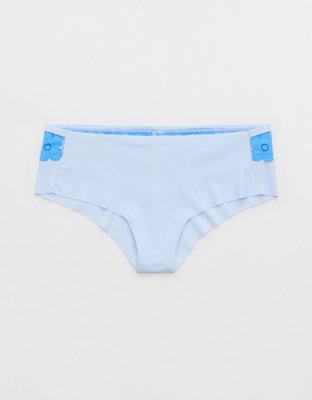 NWT Cheek Boss No Show Brief Underwear Smooth Seamless Panties size XS Blue