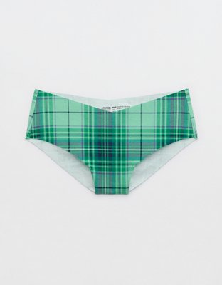 The Plaid And Simple | Green Buffalo Check Cheeky Underwear