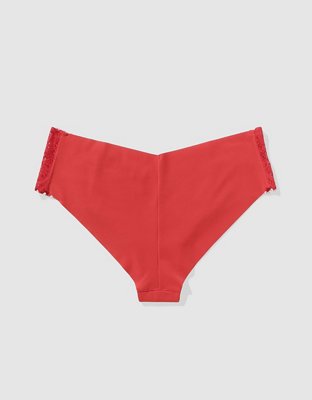 SMOOTHEZ No Show Coquette Lace Cheeky Underwear