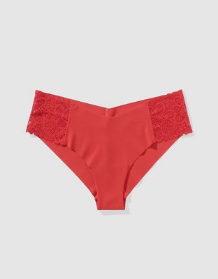 SMOOTHEZ No Show Coquette Lace Cheeky Underwear