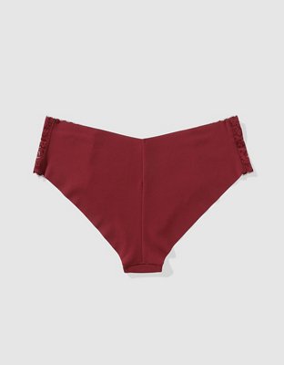 SMOOTHEZ No Show Coquette Lace Cheeky Underwear