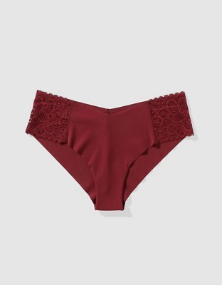 SMOOTHEZ No Show Coquette Lace Cheeky Underwear