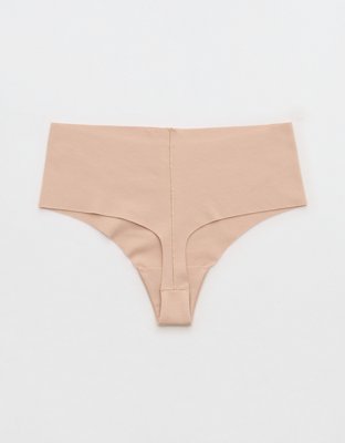 Superchill No Show Cotton Rib Mid Rise Thong Underwear