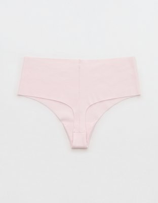 Superchill No Show Cotton Rib Mid Rise Thong Underwear