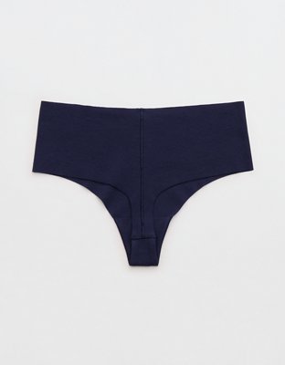 Superchill No Show Cotton Rib Mid Rise Thong Underwear