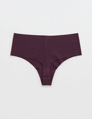 Superchill No Show Cotton Rib Mid Rise Thong Underwear