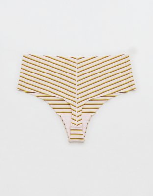 Superchill No Show Cotton Rib Mid Rise Thong Underwear