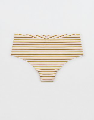 Superchill No Show Cotton Rib Mid Rise Thong Underwear