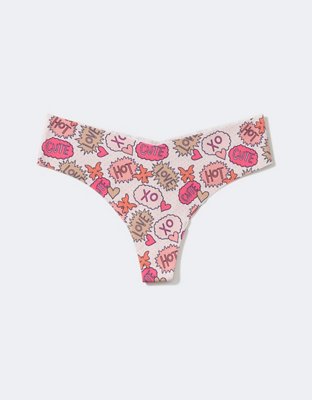 Aerie No Show Cotton Thong Underwear
