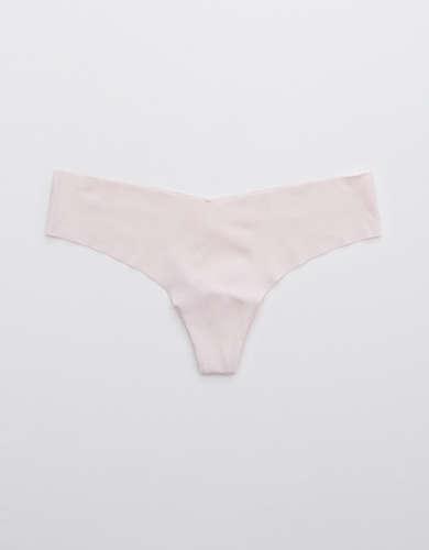 Aerie Ropa interior thong invisible con encaje Holiday Best