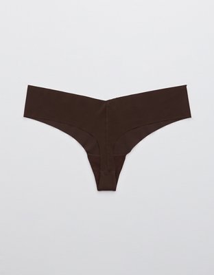 Aerie SMOOTHEZ Lace No Show Thong Underwear
