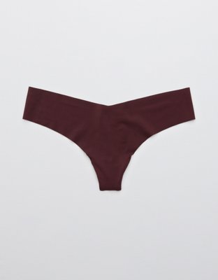 Aerie No Show Holiday Best Lace Thong Underwear