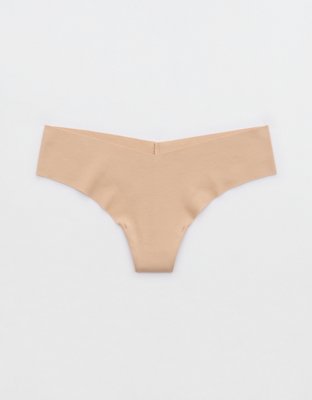 Victorias Secret Very Sexy Seamless Raw-cut Thong Panty Sz Medium - Rust