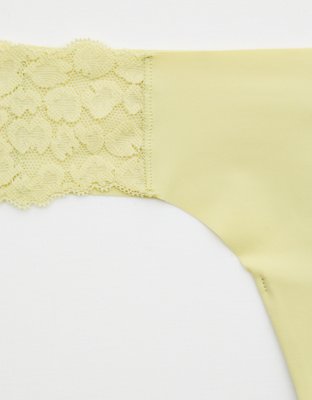 Aerie Leopard No Show Thong Underwear