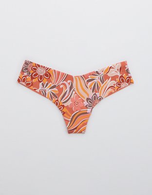 Aerie No Show Mesh Thong Underwear