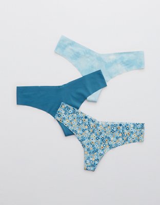 Aerie No Show Thong Underwear 3Pack