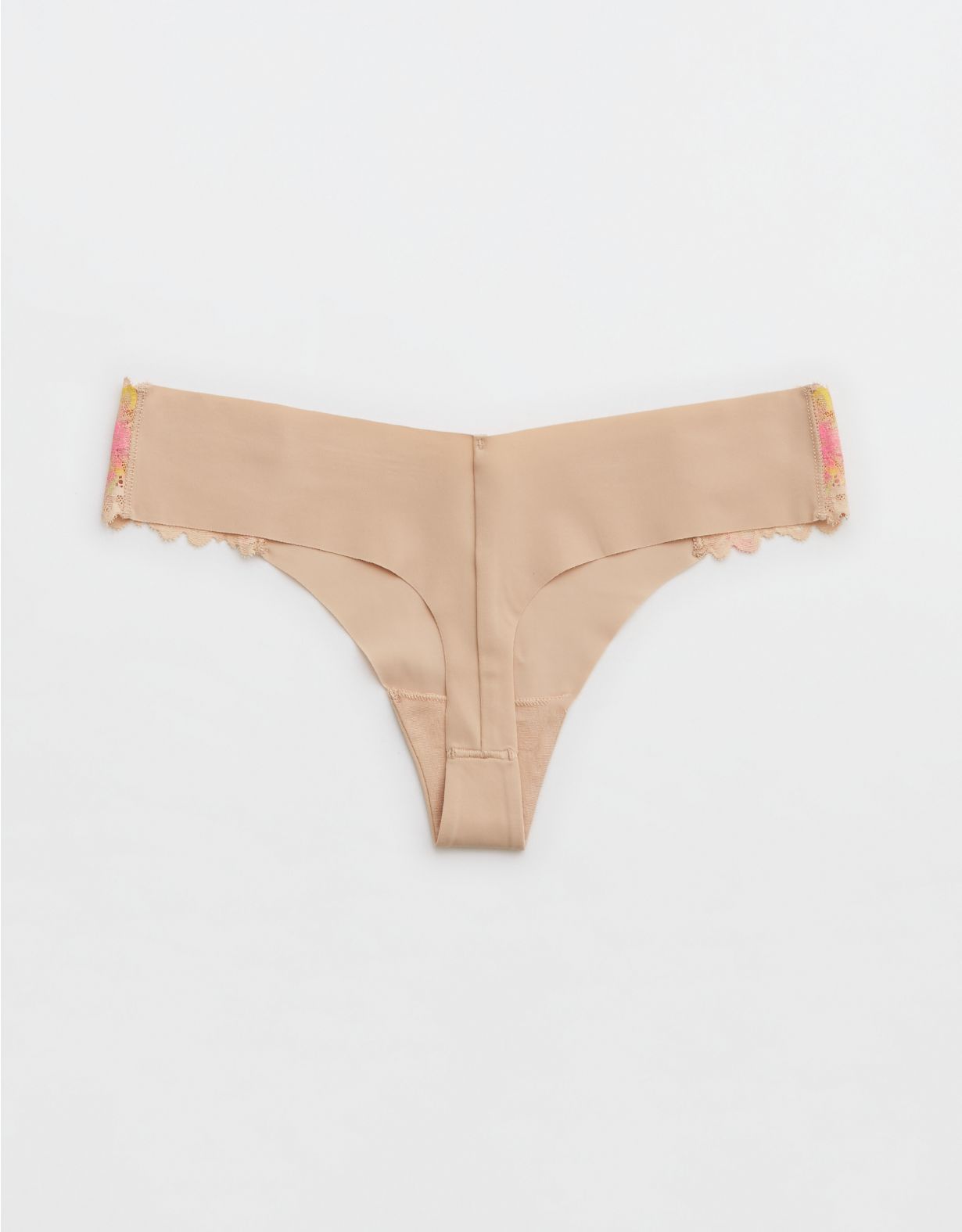Aerie Undie Thong invisible con encaje Sunkissed