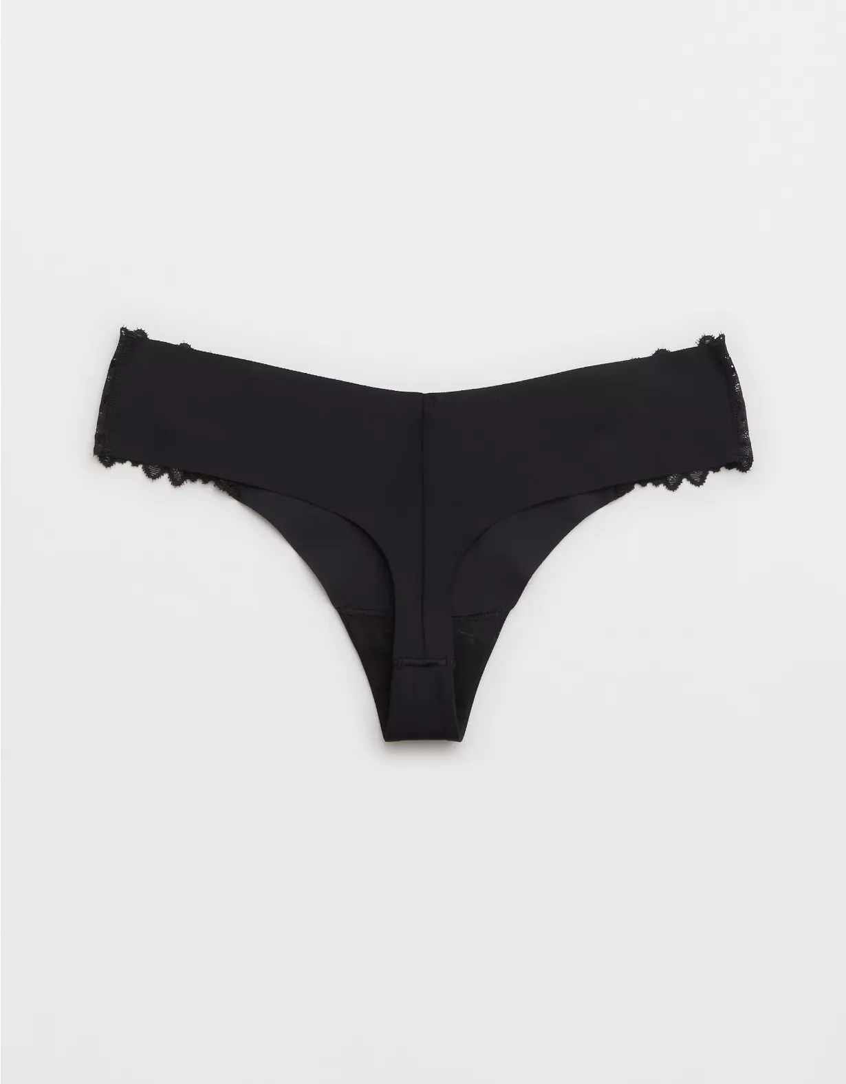Aerie No Show Sunkissed Lace Thong Underwear