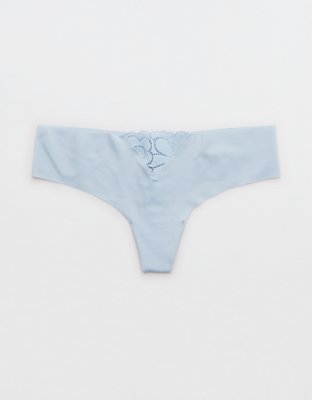 SMOOTHEZ Lace No Show Thong Underwear