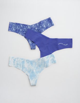 Aerie No Show Holiday Best Lace Thong Underwear