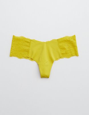 Aerie No Show Fa La Lace Thong Underwear