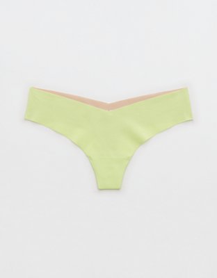 Aerie No Show Fa La Lace Thong Underwear