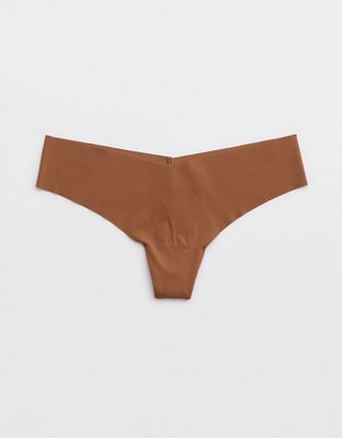 No-Show Thong Panty, Brown, XL - Women's Panties - Victoria's