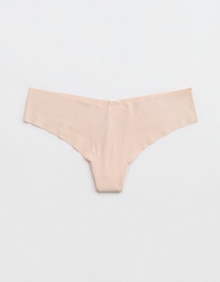 Cute Pink Cat Women's T-Back Thong No Show Underwear Panties Funny