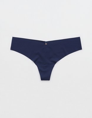 Shop Aerie Embroidery No Show Thong Underwear online