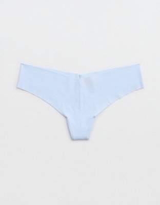 Aerie Smoothez No Show Xtra High Rise Thong Underwear In Sands