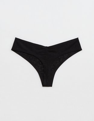 SMOOTHEZ Lace No Show Thong Underwear