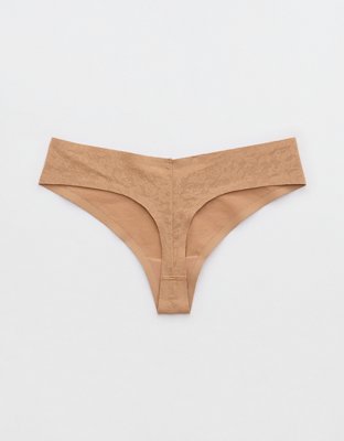 SMOOTHEZ Lace No Show Thong Underwear