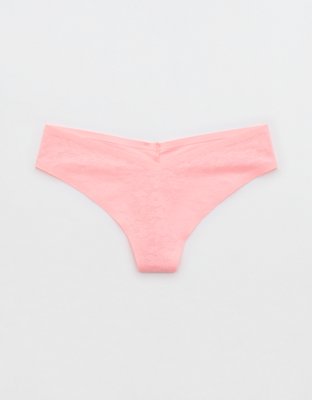 SMOOTHEZ Lace No Show Thong Underwear