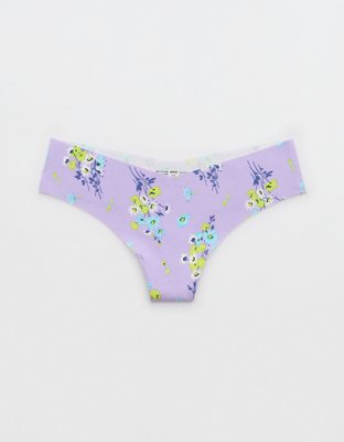 SMOOTHEZ No Show Lace Thong Underwear