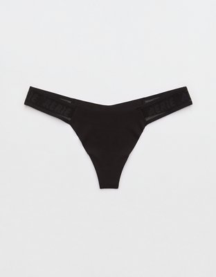 Aerie Smoothez No Show Xtra High Rise Thong Underwear In Royal