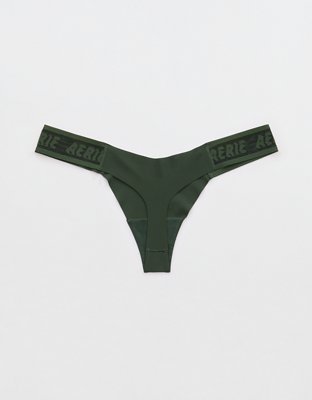 SMOOTHEZ No Show Logo Thong Underwear