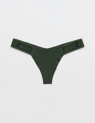 SMOOTHEZ No Show Logo Thong Underwear