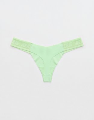 SMOOTHEZ No Show Logo Thong Underwear