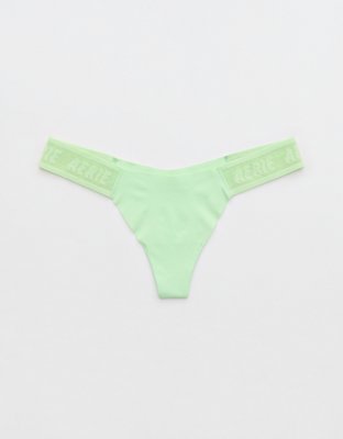 SMOOTHEZ No Show Logo Thong Underwear