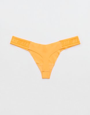 SMOOTHEZ No Show Logo Thong Underwear