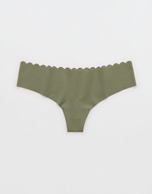 SMOOTHEZ No Show Scallop Thong Underwear