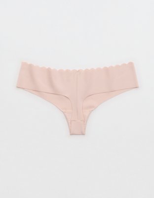 SMOOTHEZ No Show Scallop Thong Underwear