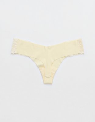 SMOOTHEZ No Show Coquette Lace Thong Underwear