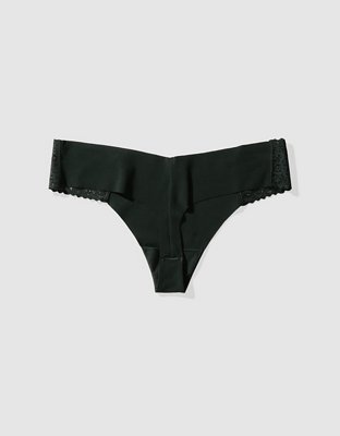 SMOOTHEZ No Show Coquette Lace Thong Underwear