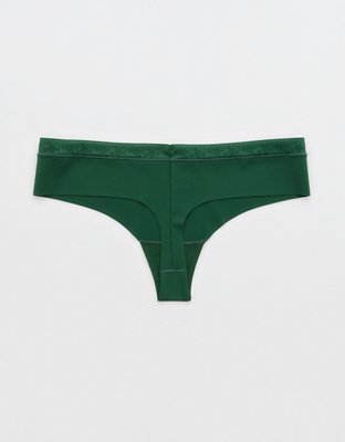 SMOOTHEZ No Show Lace Thong Underwear