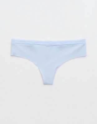 SMOOTHEZ No Show Lace Thong Underwear