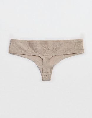 SMOOTHEZ No Show Lace Thong Underwear