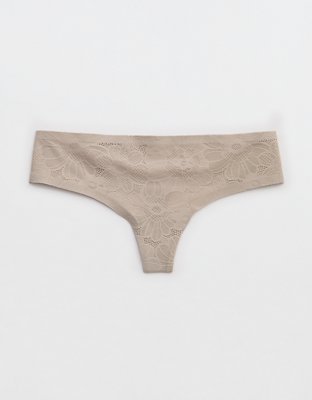 SMOOTHEZ No Show Lace Thong Underwear