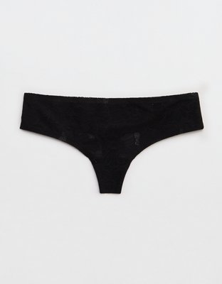 SMOOTHEZ No Show Lace Thong Underwear