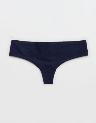SMOOTHEZ No Show Lace Thong Underwear
